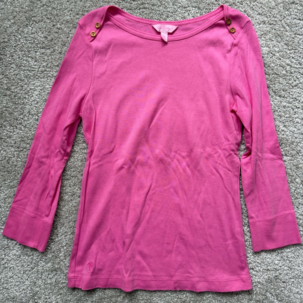 Lilly Pulitzer Pink Long Sleeve Top